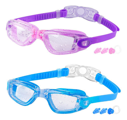 Antiparras Natación Unisex Cooloo X2u Azul Y Violeta 0