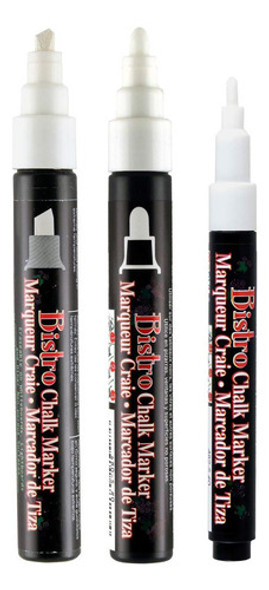 Uchida Bistro  Rotulador De Gis Líquida Punta De 3 Tamaños 1