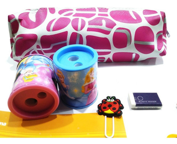 Kit Escolar Escolar 9 Piezas Cuaderno Canopla Lapiz Regla Go 1