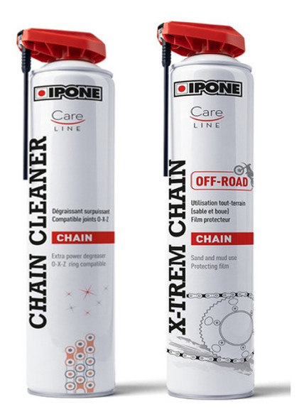 Kit Limpia Y Lubrica Cadena Ipone Off Road 750ml 0