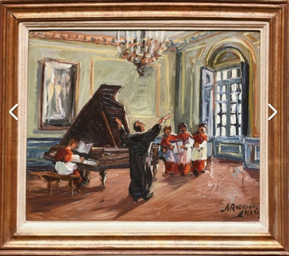 Óleo Sobre Harboard Del Autor Felix Rodriguez Cillis 0