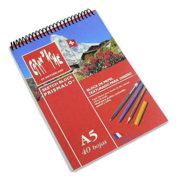 Block De Dibujo Caran D'ache 140g 40 Hojas  A5 Grafito 1