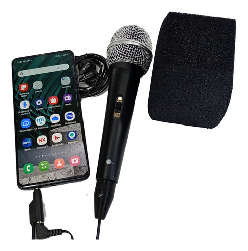 Micrófono Para Celular Capuchón Grande C/ Auricular Incluido 1