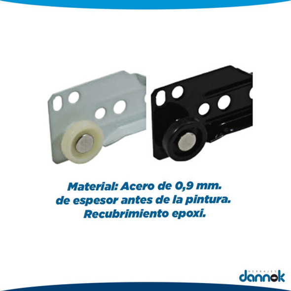 Corredera Metálica Tipo Z 35 Cm  Eurohard Blanca 1