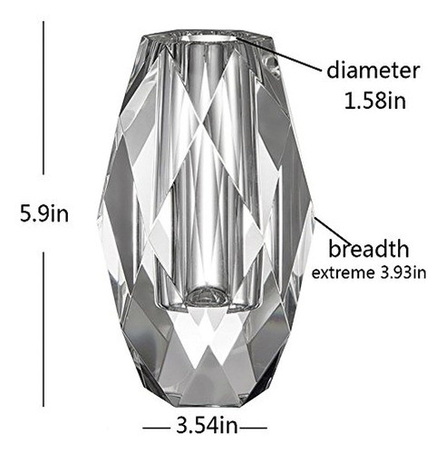 Jarrones De Flores De Cristal Donoucls Decoraciones De 6  Pa 1