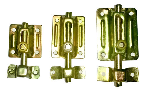 Pasador De Hierro Con Traba A Resorte Zincado Dorado 57mm 0