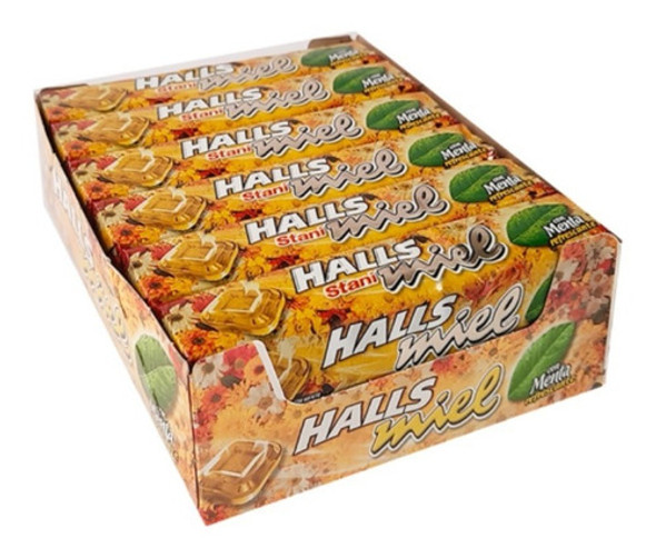Pastillas Halls Miel Y Menta X12 Uni- Oferta- Kioscofull7x24 0
