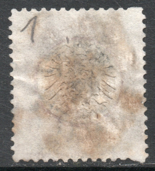 Alemania Sello Usado Deteriorado Águila Imperial X ¼ G. 1872 1