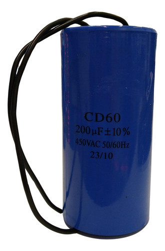 Capacitor De Marcha 200 Uf 450 Vac Contacto Electricidad 0