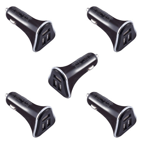 Alta Calidad 5pcs Coche Carga Con 3 Puertos 3.1a Adaptador U 0