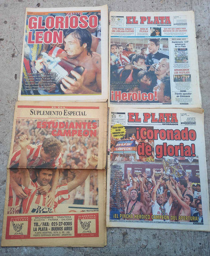 Lote De 24 Articulos De Estudiantes De La Plata Campeon 1