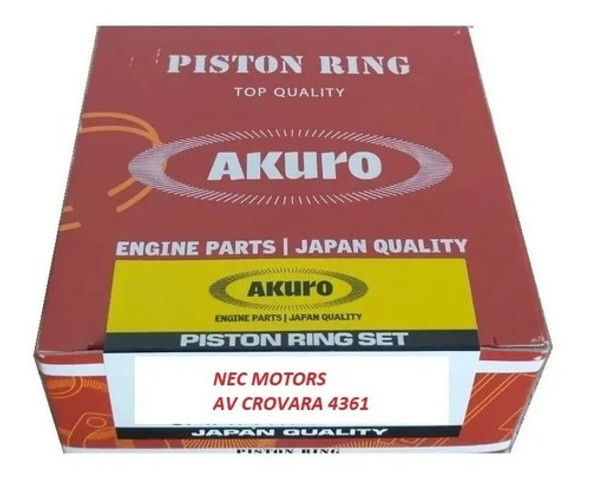 Juego De Aros Chrysler Pt Cruiser 2.4 16 Valvulas 148/edz 0