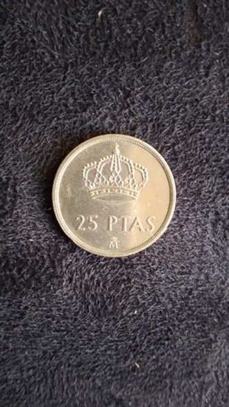 Antigua Moneda España, Rey Juan Carlos, 25 Pesetas, 1982 1