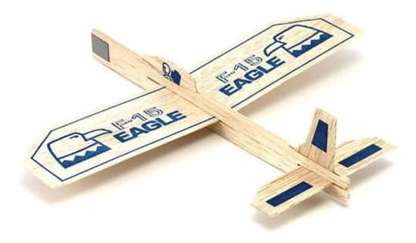 Avión De Madera Balsa Eagle, Sin Motor, Para Vuelo Suave. 1