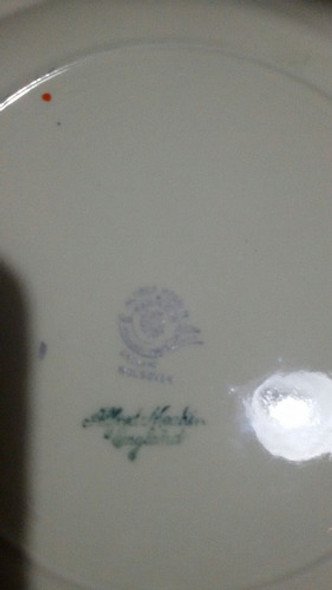 Hermoso Plato De Masas O Tortas De Porcelana Inglesa Sellado 1