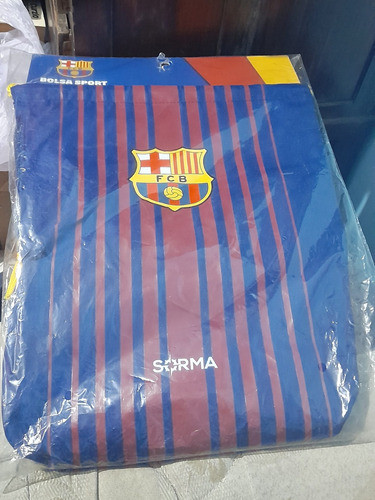 Bolsa Sport Fc Barcelona Sorma 41 X 34 Cm Mochila Futblol 1