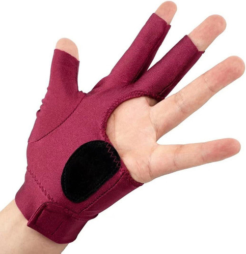 Guante 3 Dedos Para Pool Bordó 0