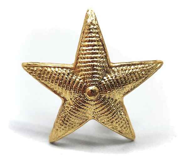 Pin Estrella 5 Puntos Dorada Grande 22mm 0