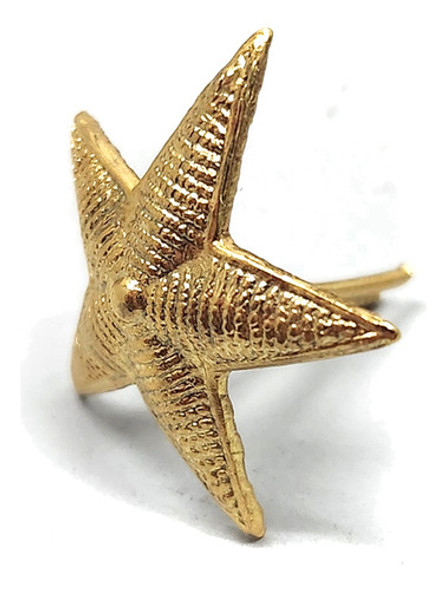 Pin Estrella 5 Puntos Dorada Grande 22mm 1