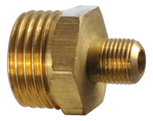 Buje Tuerca Reduccion De Bronce Macho 1/2 Macho 1/4 Pestaña 1