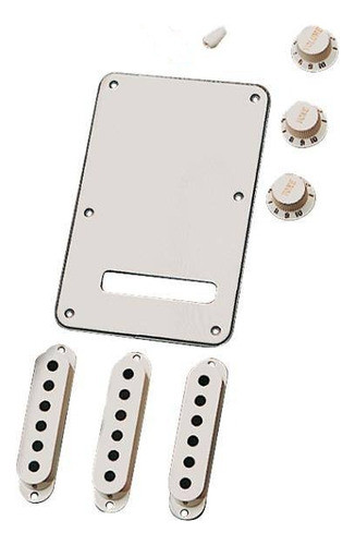 Kit Cool Parts Acces Wh Accesorios Para Stratocaster Blanco 0