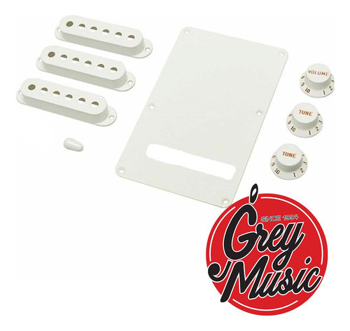 Kit Cool Parts Acces Wh Accesorios Para Stratocaster Blanco 1