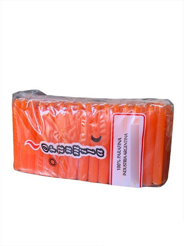 Velas Cortas 12 Cm  Comunes X 100und. Naranja 0