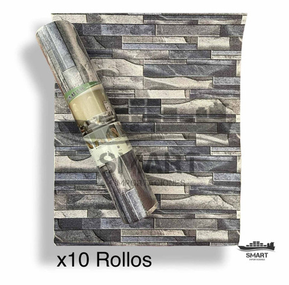 Rollo Autoadhesivo 3d Revestimiento Aislante Pack 10. #2 1