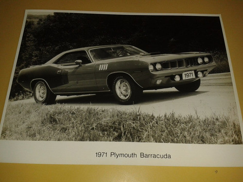 Plymouth Barracuda 1971 Gran Foto Publicidad Promoción 0