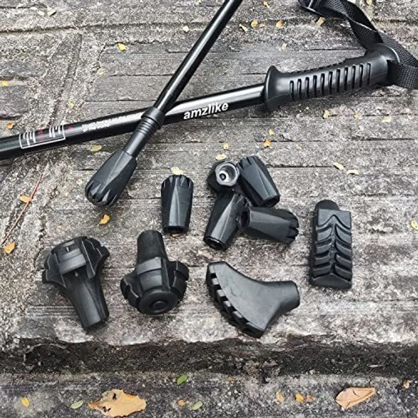 Juego De 10 Puntas De Goma Para Bastones De Senderismo. 1