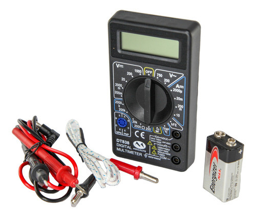 Multimetro Tester Dt-838 Temperatura Con Buzzer + 9v 1° Htec 0
