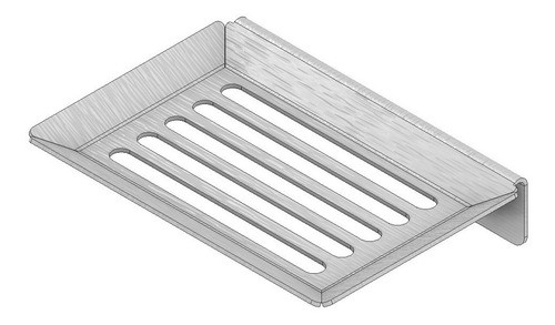 Jabonera Con Ranuras De Acero Inoxidable 1