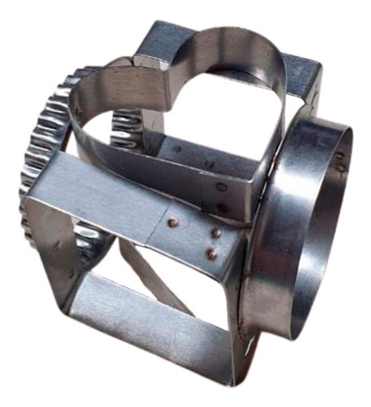 Cortante Reposteria Multiple Grande 6 En 1 Acero Inoxidable 1