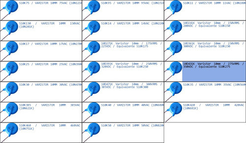 Tvr 10431 Tvr10431 Varistor Equivalente-p 1