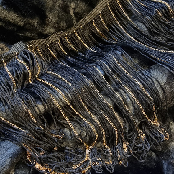 Flecos De Seda 27 Cm Con Cadena Dorada 0