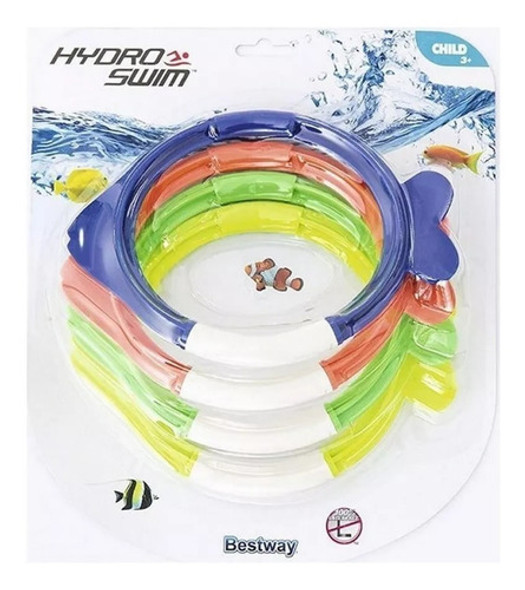 Anillos De Buceo Snorkel En Forma De Pez X 4 Unidades Oferta 1