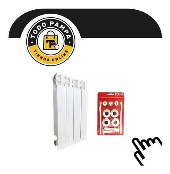 Radiador Squadra 500 Peisa 2 Elementos + Blister 0