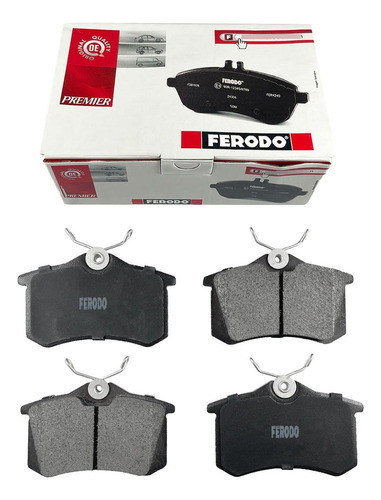Pastillas Freno Ceramica Ferodo Volkswagen Virtus Trasera 0