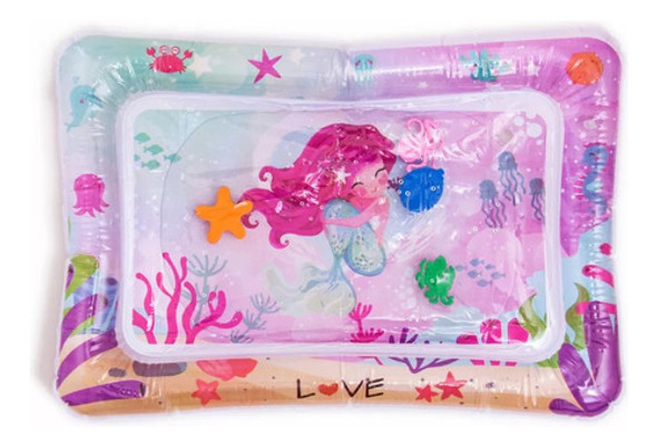 Alfombra Sensorial Inflable Con Agua Love 0