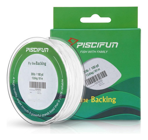 Piscifun Línea Pesca Trenzado 30 Lb 100 Yd Blanco 0
