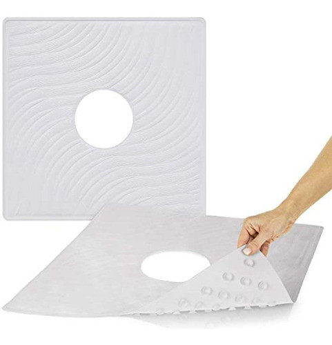Estera Cuadrada De Ducha Vive Salud Blanco 1 0