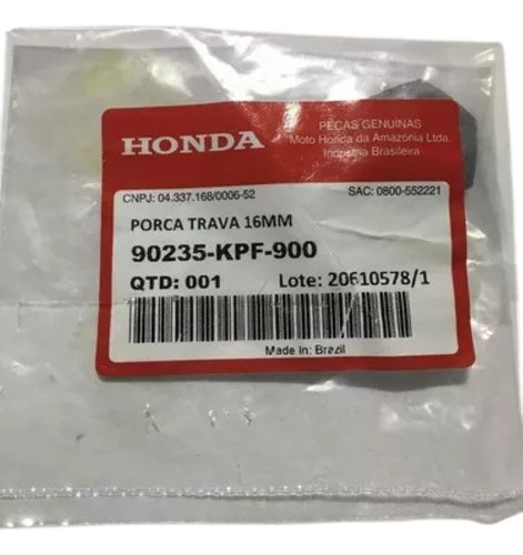 Tuerca Y Arandela De Empuje Cigueñal Honda 250 Tornado 0