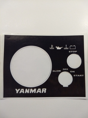 Yanmar Frente Vinilo Con Fondo De Celuloide Tablero De Mando 0