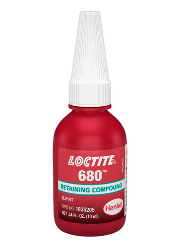 Fijador Piezas Cilíndricas Alta Resistencia Loctite 10ml 680 0