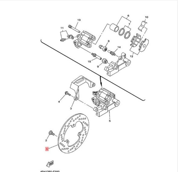 Disco De Freno Trasero Yamaha Xtz250 - Panella Motos 0