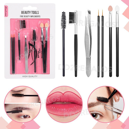 Kit Inicial X7 Herramientas P/cejas Pestañas Labios Completo 1