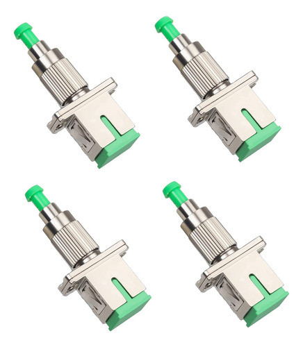 Paquete De 4 Adaptadores De Fibra Ptica Fc/apc Macho A Sc/ap 0