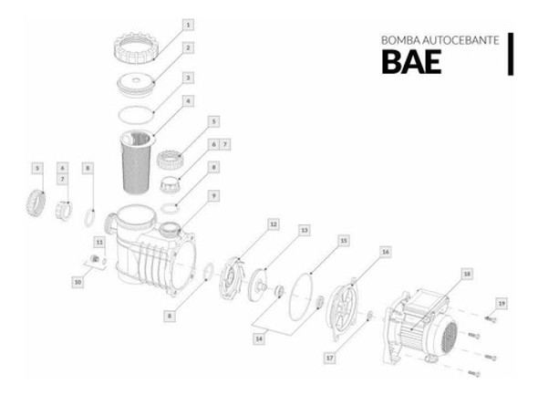 Tapa Visor Con Junta Para Bomba Vulcano Bae Serie 2000 1