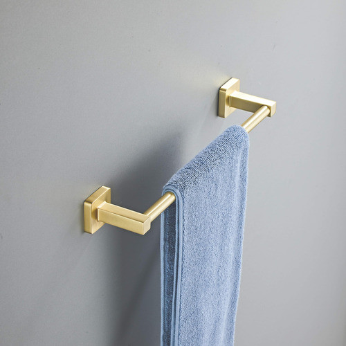 Juego De 4 Accesorios Para Baño Dorado Cepillado 1