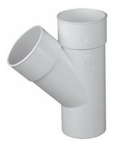 Ramal En Y 45º 50x50 Mm Macho Hembra En Pvc Grueso 0